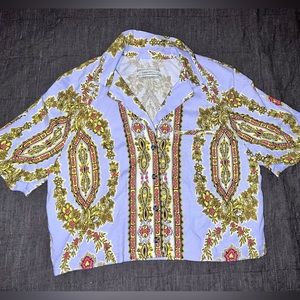 Urban Outfitters crop button-up